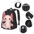 thumbnail image 2 of Fotbe Cute Axolotl Sakura Blossoms Mochila para Hombre y Mujer - Tela Oxford 600D Resistente - Mochila Impermeable de Gran Capacidad para Escuela, Viajes y Senderismo, 2 of 6