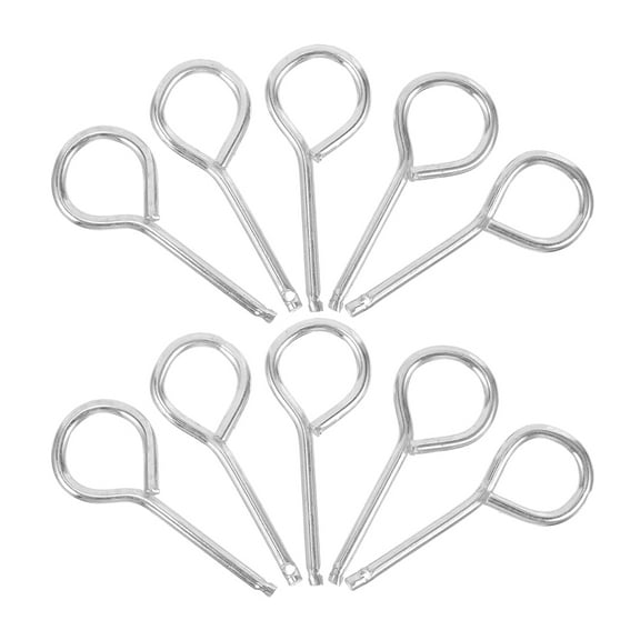 Raindrops  20 Pcs Pull Pinsfor Fire Extinguisher Replacement Lock Extinguishers Safety Black Work Silver