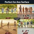thumbnail image 4 of Hathaway Bocce Ball Set w/8 Bocce Balls, 1 Pallino Ball, & Nylon Carry Bag - Green & Red, 4 of 7