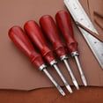 thumbnail image 4 of 4x Edge Leather Beveler Leather Stitching Tool Leather Stitching Groover Skiving Trimming Edge Leather Leather Tools for DIY, 4 of 8