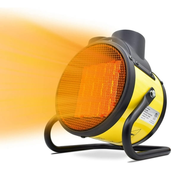 MY.Electric Patio Heater - Greenhouse Fan Heater Portable Space Heater, Adjustable Thermostat, for Greenhouse, Garage, Office, Workplace, PTC Fast Heating, Electric Ceramic Heaters,Metal Base