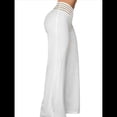 thumbnail image 3 of Pantalones Acampanados con Cinturón para Mujer, Estilo Informal, de Cintura Alta y Pierna . M, 3 of 7