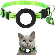 GoodTool Airtag Pet Collar with Bells Airtag Reflective Collar, Removable Safety Buckle Pet Collar Holder, Adjustable Collar Size, Fits Most Puppies, Kittens and Small Pets