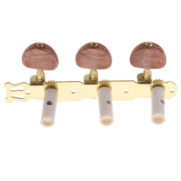 Clavijas De Afinación Para Guitarra Clásica - Juego De 2 Piezas, Doradas, Con Tornillos Incluidos