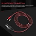 thumbnail image 5 of Cable de altavoz XLR a banana, cable de audio XLR macho de 3 pines a conectores banana dobles, conector chapado en oro de 4 mm, 5 of 5