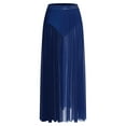 thumbnail image 6 of Oyolan Women's Long Maxi Dance Skirt Fairy Lyrical Dance Skirt Ballet Modern Dance wear Navy Blue M, 6 of 9
