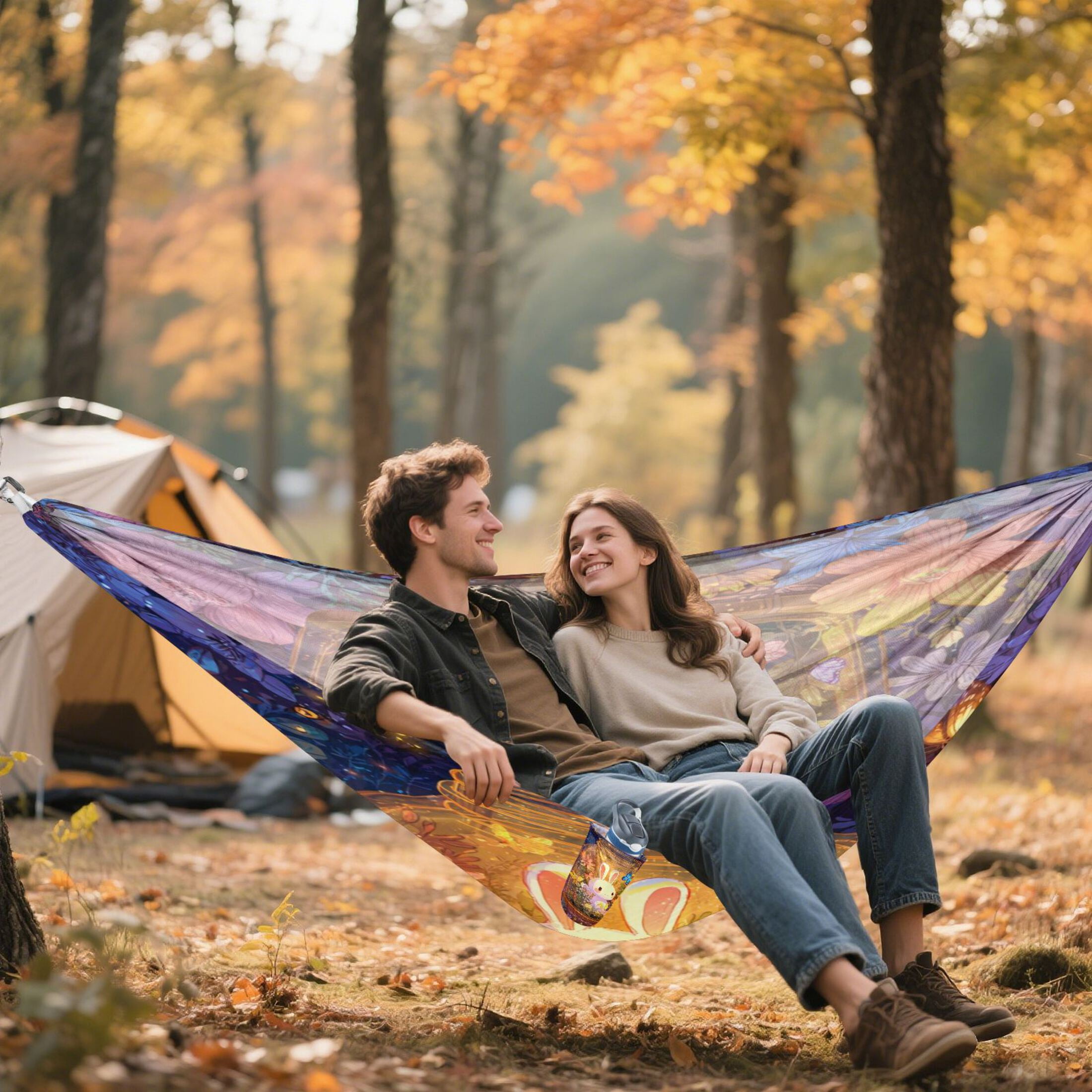 Hammock Camping Hammock Nylon Portable Hammock Travel Camping Hammock White Rabbit Beautiful
