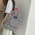 thumbnail image 2 of Preppy Style Women Canvas Print Backpack Casual Ladies Large Rucksack (Cow), 2 of 10
