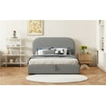 thumbnail image 6 of Teddy Fleece Full Size Upholstered Platform Bed , Modern Bed Frame with Hydraulic Storage System, Stable Structure, Easy Assemble, Gray, 6 of 9