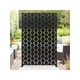 thumbnail image 1 of 72 pulgada h x 47 pulgada w metal privacy screen - freestanding outdoor privacy panels para patio, lawn, garden, deck, balcony, home outdoor divider con stand, 1 of 7