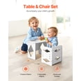 thumbnail image 2 of VEVOR Weaning Table and Chair Set Montessori Kids Activity Table and Chair White, 2 of 9