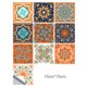 thumbnail image 1 of Azulejo de pared Vinilo Flor Etiqueta de la pared Mural Calcomanía para azulejos Etiqueta autoadhesiva impermeable para azulejos, MZ-2-117, Mediana Kearding HA002473-105, 1 of 6
