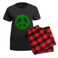thumbnail image 5 of CafePress - Irish Peace Symbol Women's Dark Pajamas - Women's Short Sleeve Print T-Shirt and Pants Dark Cotton Pajama Set, 5 of 7