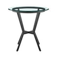 thumbnail image 5 of Armen Living Naomi and Bryant 5-Piece Counter Height Dining Set in Black Metal and Grey Faux Leather, 5 of 7