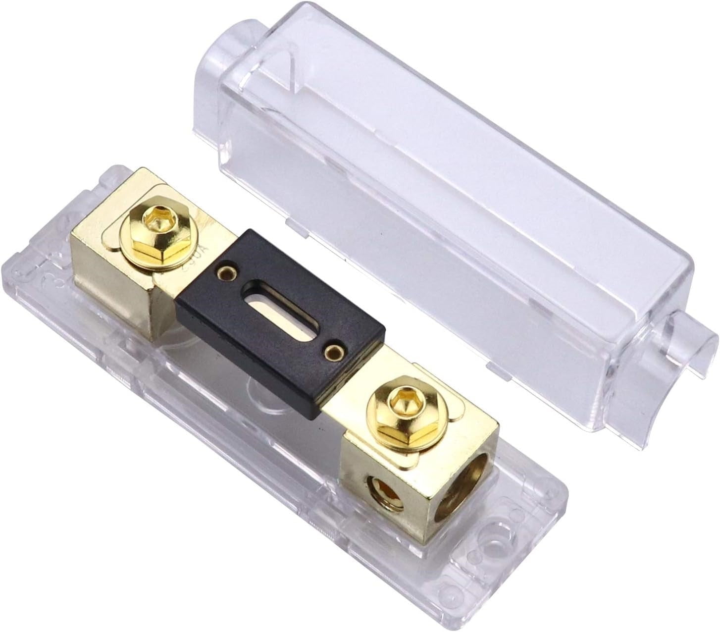 2 Absolute ANH-3 0/2/4 Gauge AWG in-Line ANL Fuse Holder & 2 Gold Plated 200 Amp Fuse