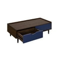 thumbnail image 5 of Manhattan Comfort Duane Coffee Table - Engineered Wood - Dark Brown & Navy Blue, 5 of 12