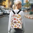 thumbnail image 7 of FORMRS Mini Backpack Purse for Women Travel Daypack Casual Shoulder Bag, Gray Autumn Leaves, 7 of 7