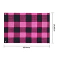 thumbnail image 2 of Square Decorative Flag 2x3ft Decorative Flag Without Flagpole For Home Office Outdoor Road Basketball Court Hotpink Buffalo Plaid Check Tartan Scotland_2, 2 of 7