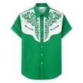 thumbnail image 4 of WAYUTE Denim Short Sleeve Shirt for Kids Boys Printed Western Style Top with Button Front Loose Cute Casual Outdoor, 4 of 4