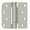 MultiColor, variant on Deltana Dsh4sr5-Lh 4" X 4" Ball Bearing 5/8" Radius Corner, Square Corner Spring Hinge -