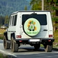 thumbnail image 2 of Yuyamidu St. Patrick's Day Spare Tire Cover Green Leaf Spare Wheel Cover Sunflower Wheel Spare Tire Covers for Jeep Trailer RV SUV Camper Vehicle, 2 of 5
