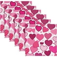 thumbnail image 6 of GZHJMY Valentine's Day Heart Cloth Napkins 4 Pack - 20x20In Soft Washable Dinner Napkin Home Decor Napkin for Dinners Weddings Cocktail Kitchen Decorative Washcloths, 6 of 7