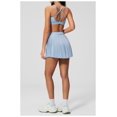 thumbnail image 5 of PISONIC 2 Piece Tennis Dresses for Women High Waisted Pleated Skirt Sets Workout Sports Bra Golf Outfits, 5 of 7