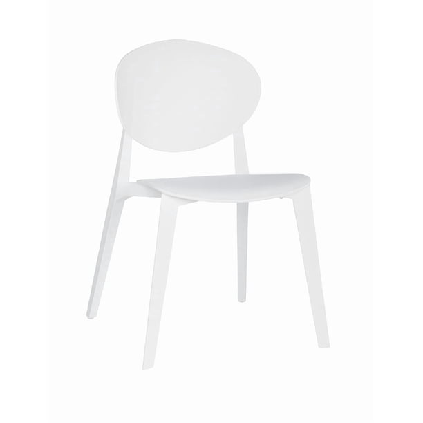 OFFIHO Silla Teksi Blanco para exterior con protección UV y diseño ergonómico