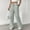 *Green, variant on ClodeEU Women's Striped Drawstring Waist Wide Leg Pants,Casual Loose Fit Pants with Pockets Yellow^,Women's Plus L