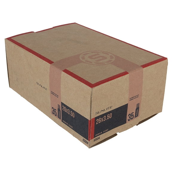 Sunlite Bicycle Inner Tube 26x3.50" Schrader Valve 35mm Fat Bike Mountain 26"