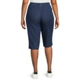 thumbnail image 3 of Just My Size Women's Plus Size Pull On 2 Pocket Stretch Capri, Sizes 0X-4X, 3 of 5