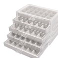 thumbnail image 2 of Caja de joyería de acrílico con 5 cajones, caja de exhibición transparente del organizador del almacenamiento del pendiente Beige Yuyangstore Caja de joyería, 2 of 2