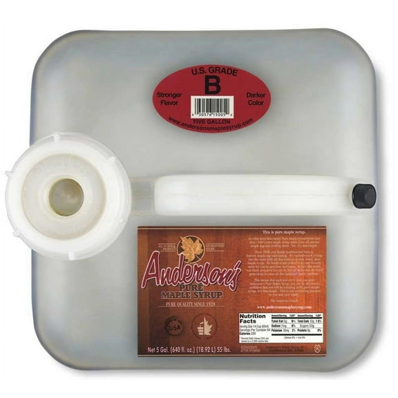 Anderson's Maple Syrup - Maple Syrup Dark B - Case of 55 lbs.