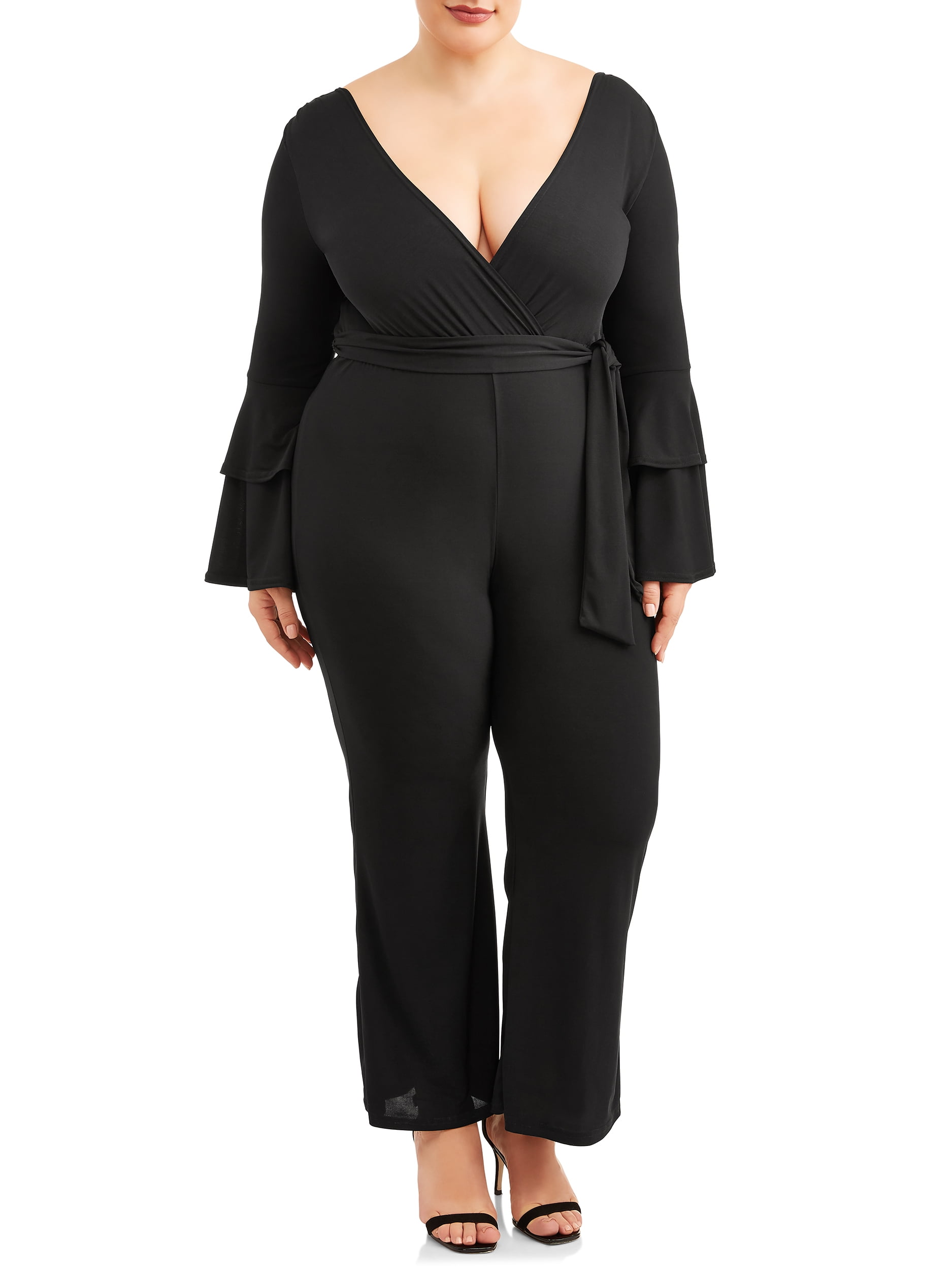 spandex plus size formal jumpsuits