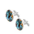 thumbnail image 2 of Platypus Elegant Silver Stainless Steel Cufflinks Set for Formal Attire at Weddings and Business Meetings, 2 of 6