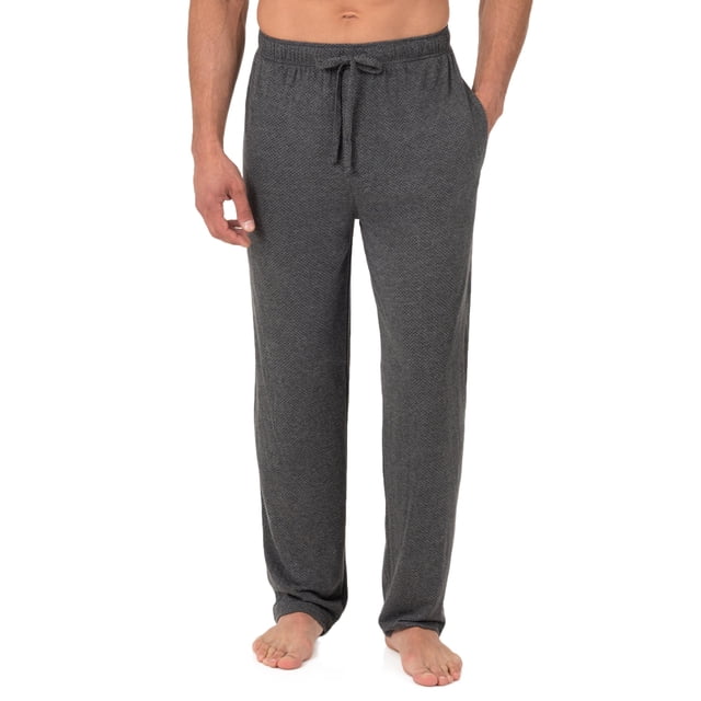 Pantalón de dormir para hombre Fruit of the Loom, transpirable, gris, talla XL