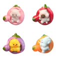thumbnail image 1 of CY5O5ee 4PCS Cute Sleeping Animal Statues SqueezeToys Carrot Rabbit Slow Rising Soft Toy Stress Relieving FidgetToys for Adults PartyFavors Decompression Toy, 1 of 9