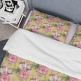 thumbnail image 4 of Designart 'Hand-drawn Pink Watercolor Roses.' Mid-Century Modern Duvet Cover Set, 4 of 4