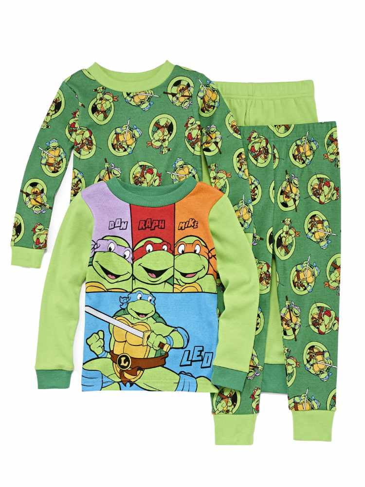 Teenage Mutant Ninja Turtles Baby Toddler Boy Button Down Pajama Sleepwear Set