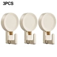 thumbnail image 1 of BUYISI Suction Cup Hooks Waterproof Hangers For Shower And Kitchen Hooks Removable 3 Single Hook, 1 of 4