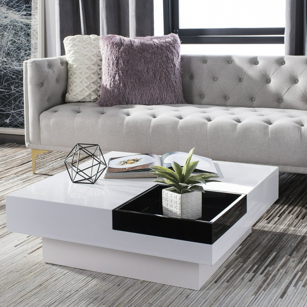 Safavieh Wesley MidCentury Glam Coffee Table with Removable Tray