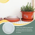 thumbnail image 4 of Plateau pour Pot de Fleurs Durable Grand Plantation Réutilisable Léger Fournitures de Jardinage Base Ronde Fond de Rempotage Plateaux d'Égouttement Accessoires de Jardinage Outils Jardinière Blanc 160x11cm, 4 of 8
