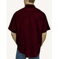 thumbnail image 2 of Pro Celebrity Men's Pro Fishing Outdoor Button-Down Shirt (4XL , Maroon), 2 of 3
