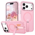 thumbnail image 1 of Funda GUAGUA para iPhone 17 Pro Max 6.9" con Soporte Magnético Rosa, 1 of 8
