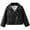 a-Black17159, variant on FINALGANG Girls Kids Leather Jacket Long Sleeve Biker Coat Asymmetrical Zipper Classic Collar Jacket For Casual Daily Fashion Wear Soft Outerwear