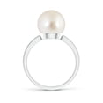 thumbnail image 2 of Angara Classic South Sea Cultured Pearl Solitaire Ring in 925 Sterling Silver for Women | June Birthstone Jewelry for Her, 2 of 7