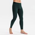 thumbnail image 6 of XUNKUSGA Yoga Pants Soft Lightweight Mens Leggings for Sports Casual High Waisted No Front Seam Mens Workout Pants Soild Color Running Gym Mens Running Tights with Pockets S-2XL Green, 6 of 6