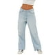 thumbnail image 3 of Sunloudy - Pantalones vaqueros para mujer, pantalones de pierna ancha transpirables que combinan con todo con bolsillos para vacaciones, citas, fiestas, compras Sunloudy  XS, S, M, L, 3 of 7