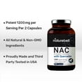 thumbnail image 3 of NatureBell NAC 1200mg, 200 Capsules,  Fortified with Quercetin, Double Strength N-Acetyl L-Cysteine, Third Party Tested, 3 of 5