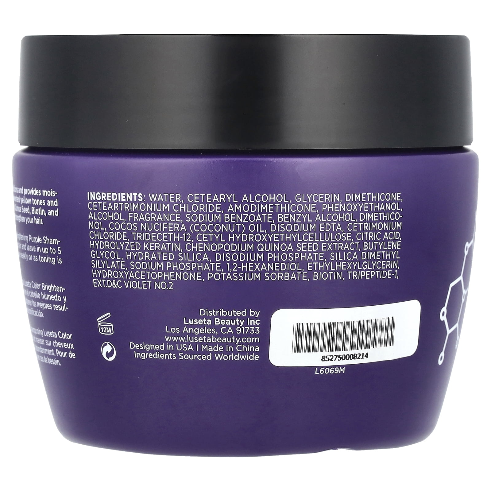 Luseta Beauty Color Brightening Hair Mask, 16.9 fl oz (500 ml)